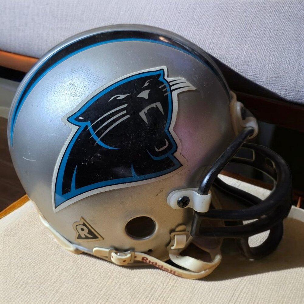NFL Mini Carolina Panthers Riddell Mini Helmet Metal Face Guard